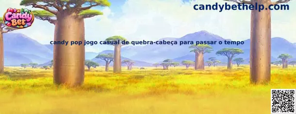 Candy pop jogo casual de quebra-cabeça para passar o tempo