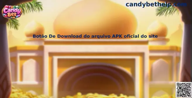 Botão De Download do arquivo APK oficial do site Candy Bet